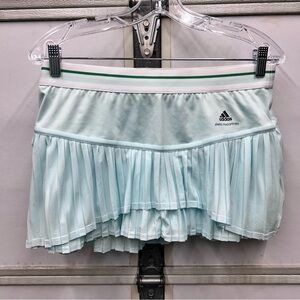 NWT Stella McCartney x Adidas Mint Green Skort Tennis Pickleball Pleats Sz Large